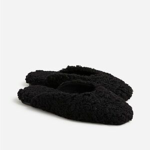 J Crew House slippers in sherpa BV714